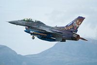 Turkse F-16D in de start tijdens de NATO Tigermeet 2013
