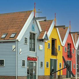 gekleurde huizen van Zoutkamp van M. B. fotografie
