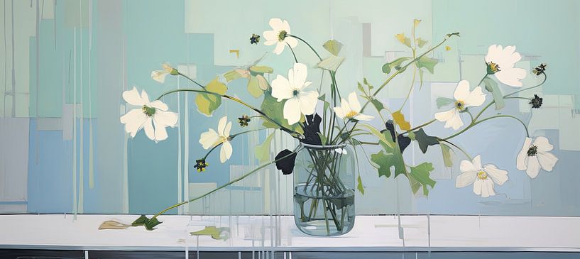 Stilleven met bloemen van De Mooiste Kunst