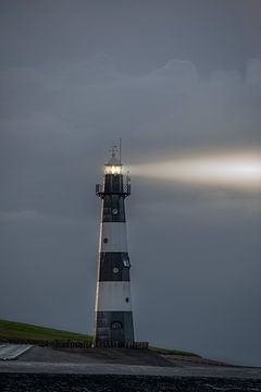 Fine art landscape of the Breskens lighthouse by John van de Gazelle fotografie