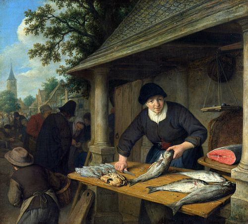De visvrouw, Adriaen van Ostade