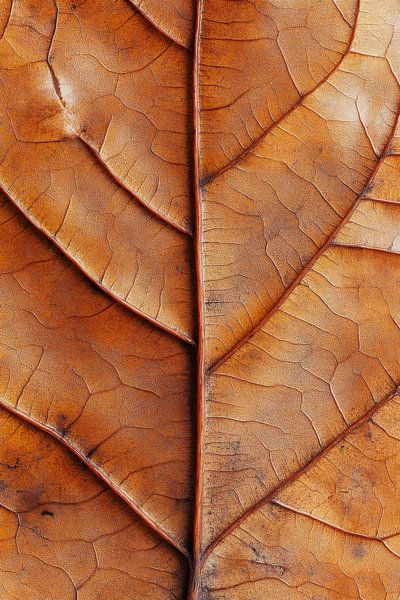 Structure de feuilles brunes par Poster Art Shop