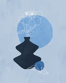 Minimalist still life in blue by Tanja Udelhofen