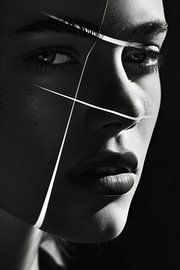 Frau - Lichterspiel von Poster Art Shop