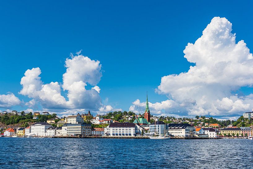 View of the town of Arendal in Norway by Rico Ködder
