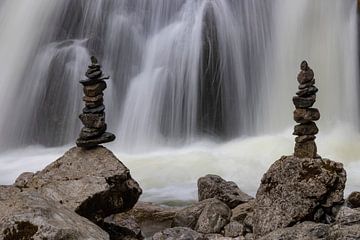 Cairn in the Kuhflucht Waterfalls