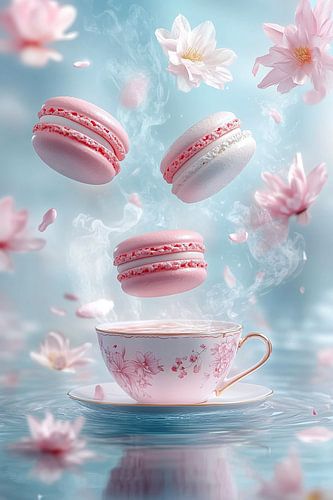 Des moments magiques avec des macarons flottants