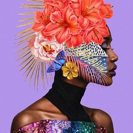 Vivid Golden Bloom van Marja van den Hurk