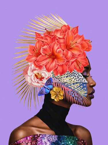 Vivid Golden Bloom by Marja van den Hurk