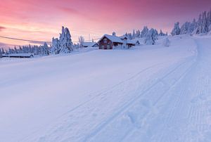 Zonsondergang in Lillehammer von Rob Kints