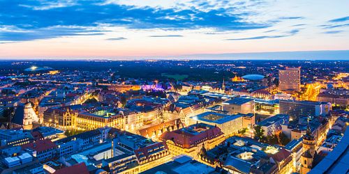 Leipzig bij nacht
