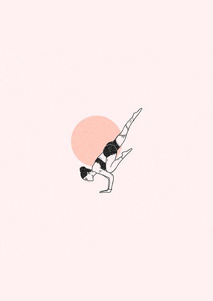 STAY WILD - Yoga with Strength and Balance Illustration by DutchDreamDesigns