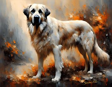 Hondenkunst - Anatolische Herdershond 2 van Johanna's Art