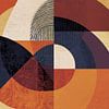 Modern abstraction in earthy and warm colours by FRESH Fine Art