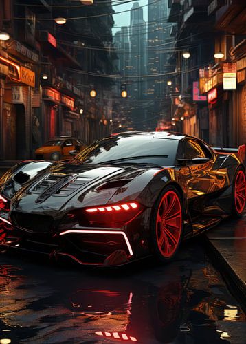 Futuristisch stadslandschap