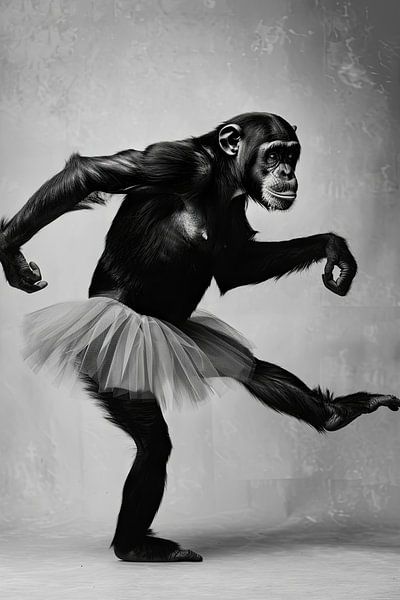 Ballerine singe par Poster Art Shop