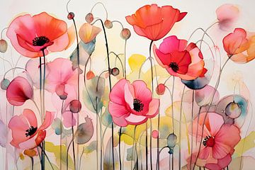 Coquelicots sur Imagine