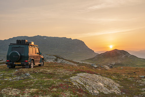 Offroad-Sonnenuntergang Jagd