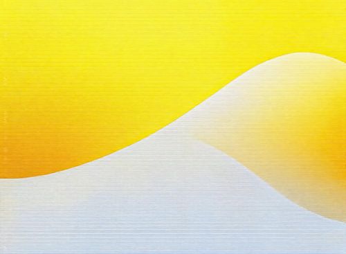 Mouvement silencieux blanc et jaune