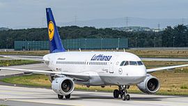Lufthansa Airbus A319-100 passagiersvliegtuig.