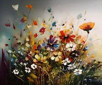 Explosion de fleurs en été