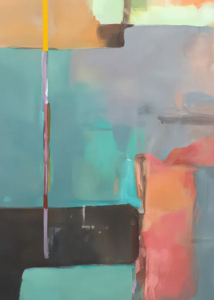 Modern shapes and lines in pastel colours by Studio Allee
