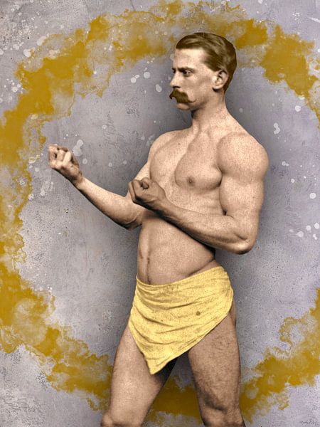 Boxer Yellow (series of 4) by Blikstjinder by Betty J