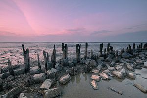 Schlammlochpfähle im Wattenmeer von KB Design & Photography (Karen Brouwer)