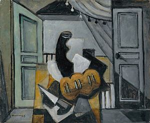 Louis Marcoussis - Stillleben mit Brot und Messer (ca. 1928-29)