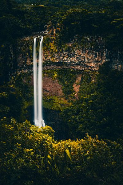 De Chamarel waterval op Mauritius van Fotos by Jan Wehnert