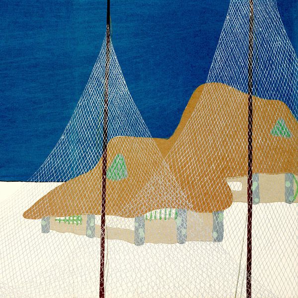 Village de pêcheurs par Mad Dog Art