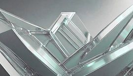 Glas met vorm en patroon
