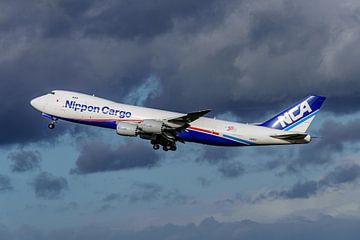 NCA Boeing 747-8 vrachtvliegtuig. van Jaap van den Berg