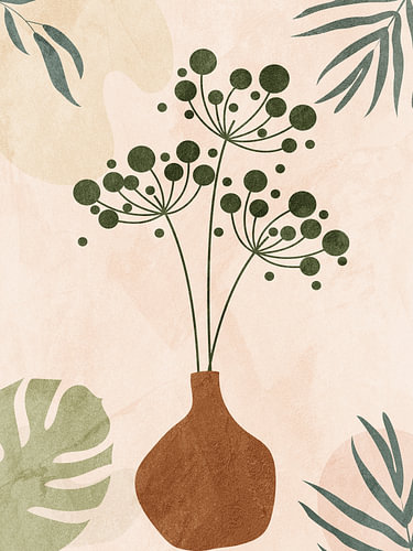 Minimalist Tropical Botanical Wall Art