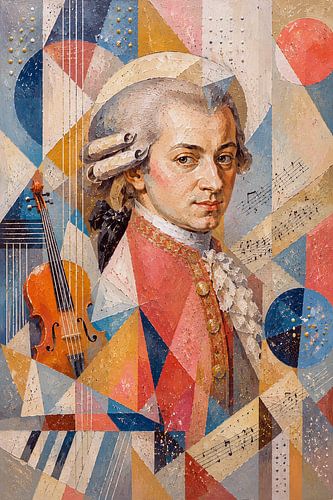 A painting of Wolfgang Mozart. by Johannes