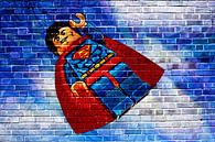 Lego Superman graffiti van Bert Hooijer thumbnail