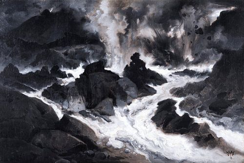 Thomas Moran~De Lava stroomt