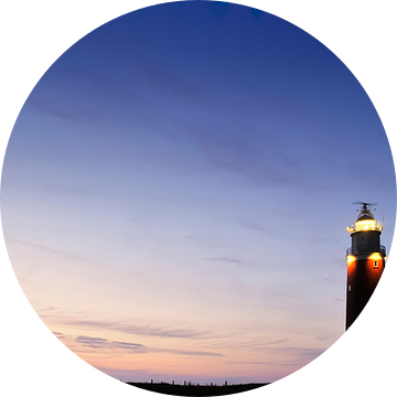 Vuurtoren op het eiland Texel in de Waddenzee van Sjoerd van der Wal Fotografie