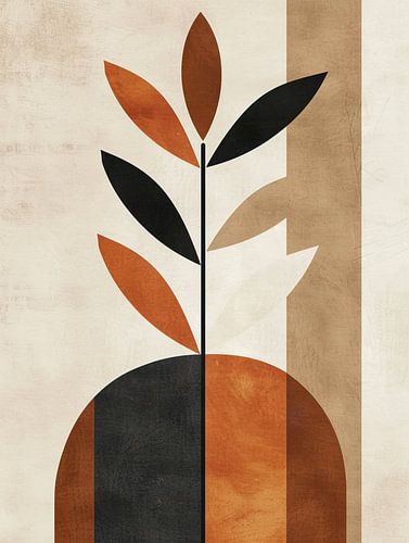 Œuvre d'art minimaliste boho