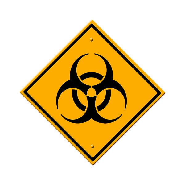 Biohazard warning sign by Grüntyers .