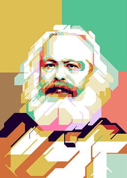 Karl Marx op wpap van Ern Setiawan