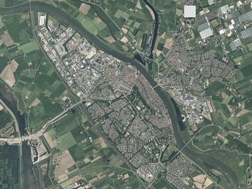 Luftaufnahme von Kampen von Maps Are Art
