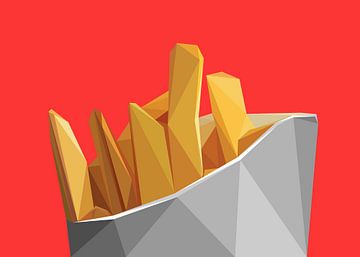 French Fries Abstract Low Poly by Yoga Art 15