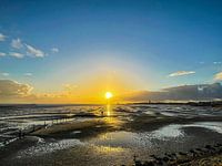 Zon op het Wad
