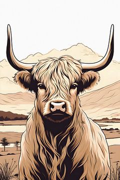 Scottish highlander Portrait by But First Framing