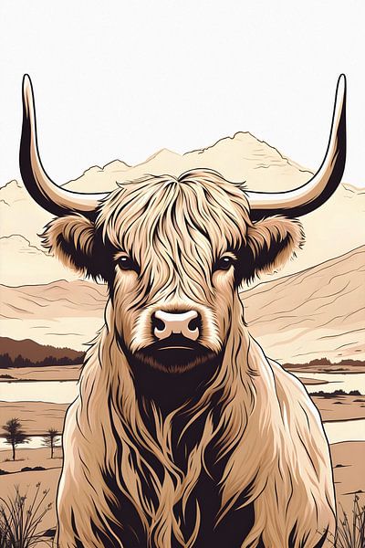 Scottish highlander Portrait by But First Framing