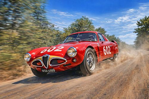 Mille Miglia 1953 - Platz 2 für Fangio von DeVerviersBelgium