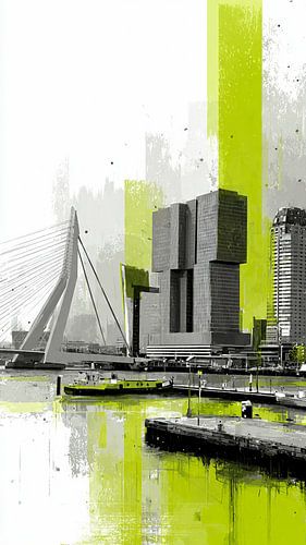 Abstract Cityscape Style of Rotterdam