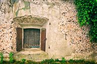 Old colorful concrete wall with window by Lisette Rijkers thumbnail