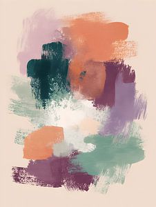 Abstraction douce au pastel